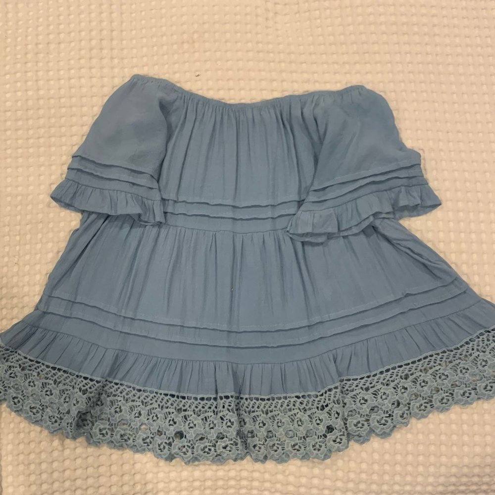 Lace Off Shoulder Blouse